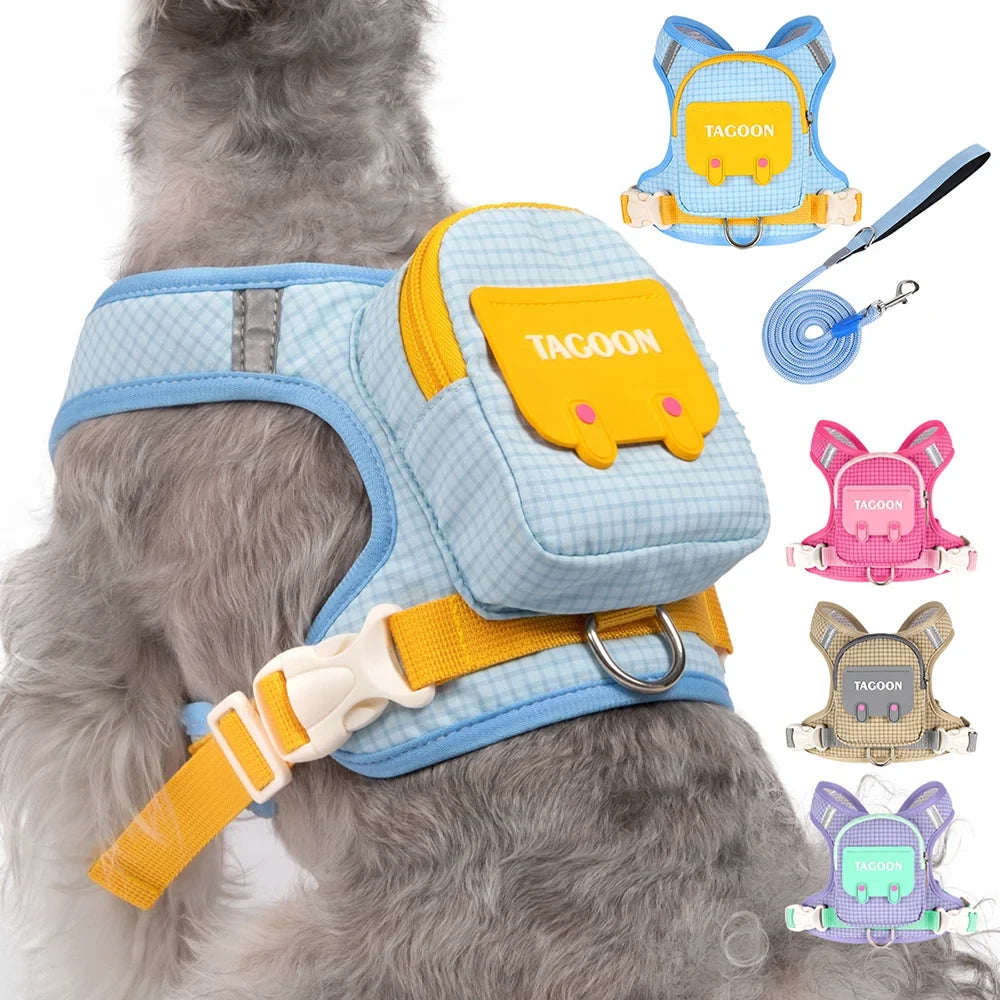 Arnés Mochila Perro con Correa